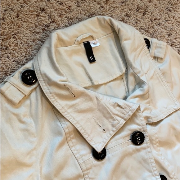NWOT H&M cream pea coat jacket - Picture 2 of 8